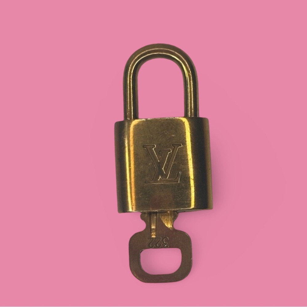 Louis Vuitton Gold Lock and Key #322